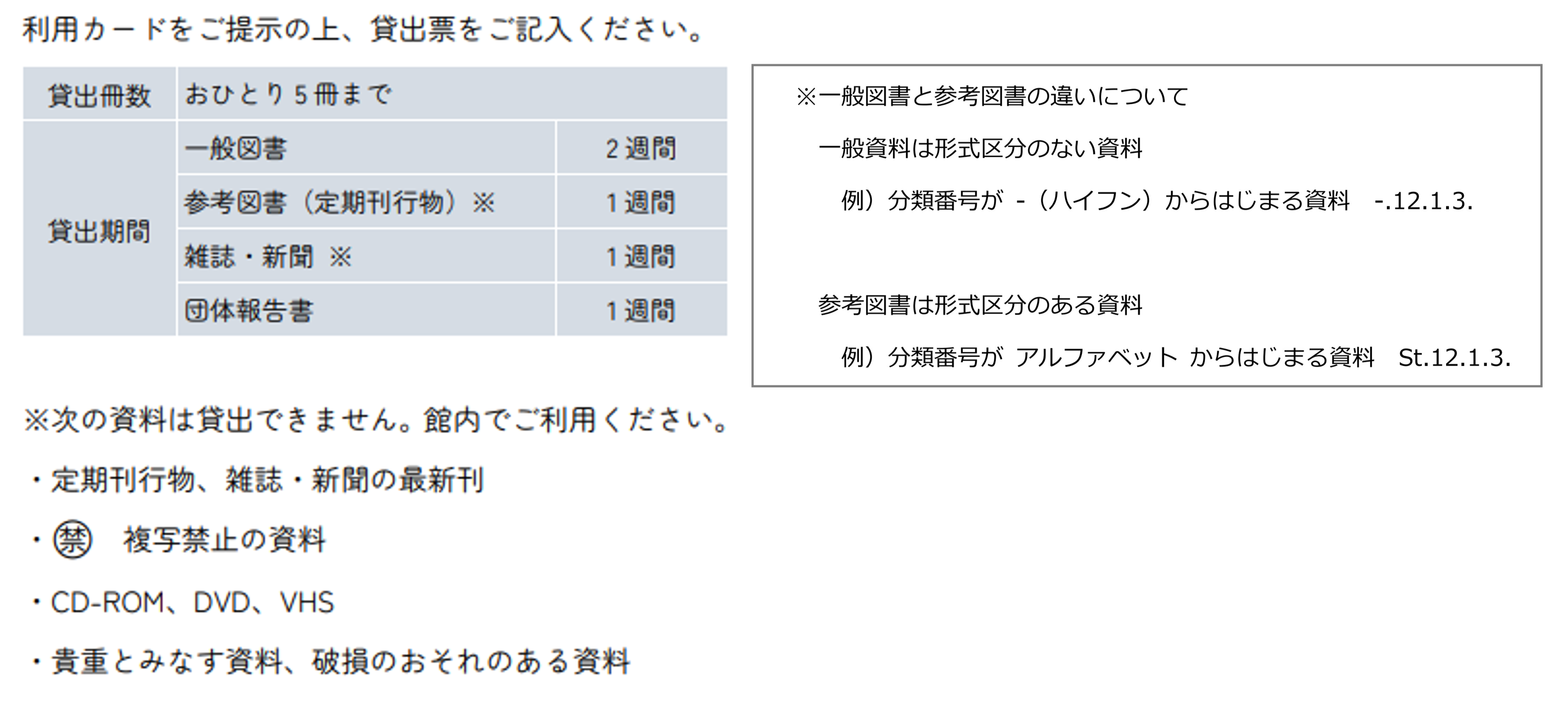 貸出しサービス